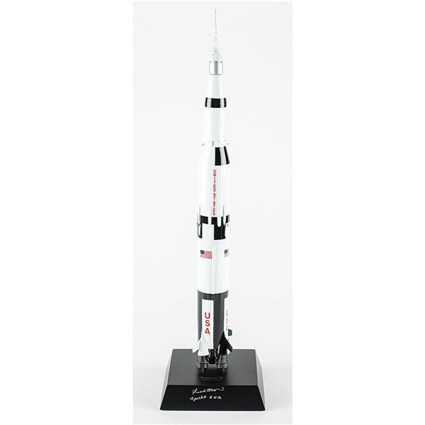 Frank Borman Signed Saturn V Rocket Model