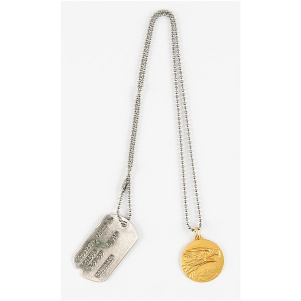 Jim McDivitt's U.S. Air Force Dog Tag and Italian Staff of the Air Force Medallion
