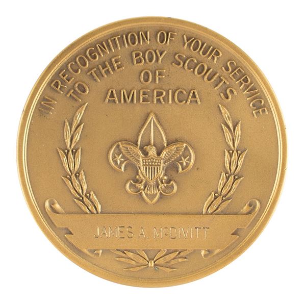 Jim McDivitt's Boy Scouts of America Service Medal
