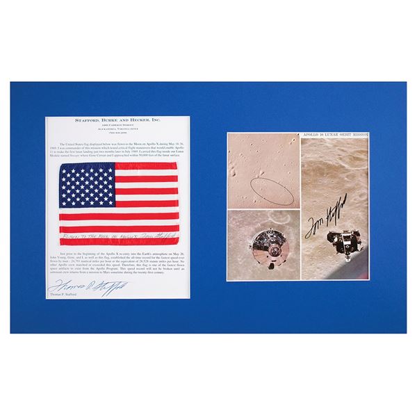 Tom Stafford's Apollo 10 Flown Flag