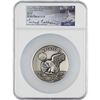 Image 1 : Apollo 11 Robbins Medal Restrike Signed by Michael Collins - NGC MS 70