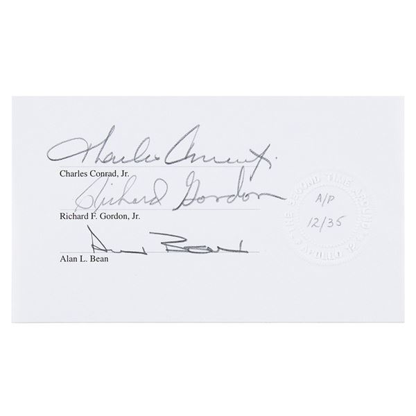 Apollo 12 Signatures and Artist Proof Lithograph