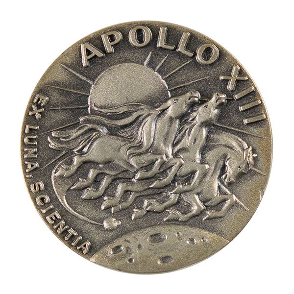 Apollo 13 Flown Robbins Medallion (Attested as From the Collection of Buzz Aldrin)