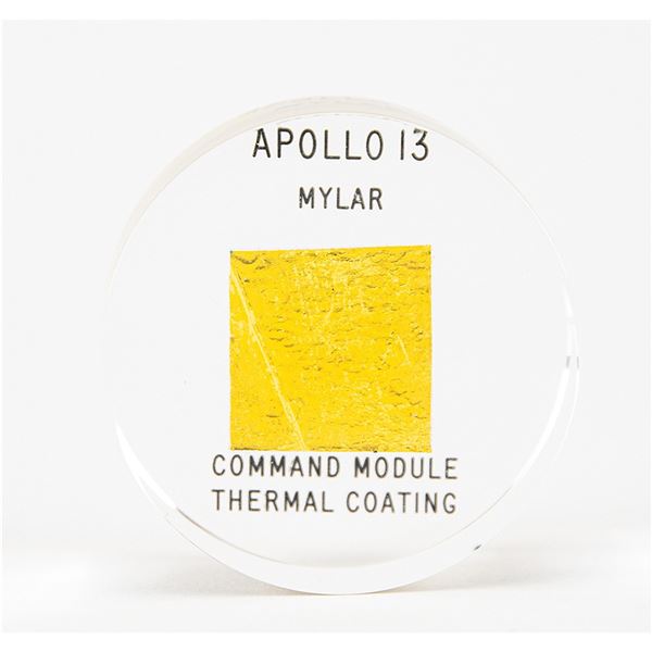 Apollo 13 Flown Command Module Mylar