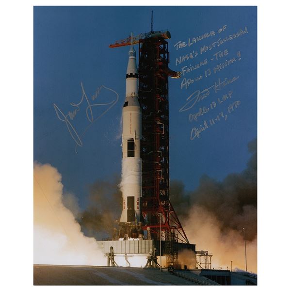 James Lovell and Fred Haise Signed Photograph