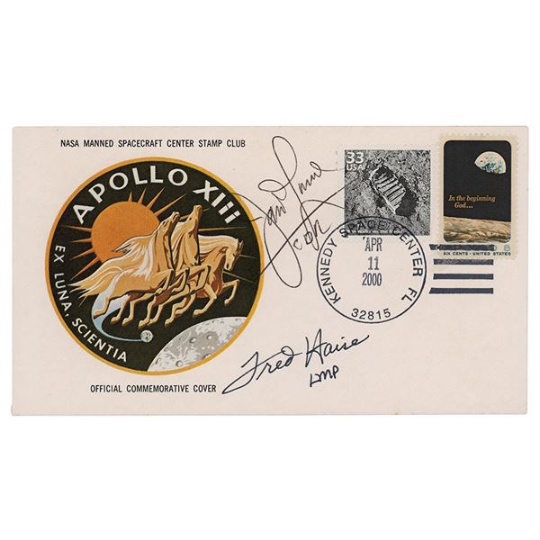 James Lovell and Fred Haise Signed Cover ‰ÛÓ From the Fred Haise Personal Archive