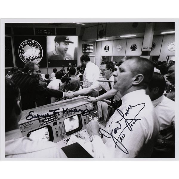 James Lovell and Gene Kranz Signed Photograph