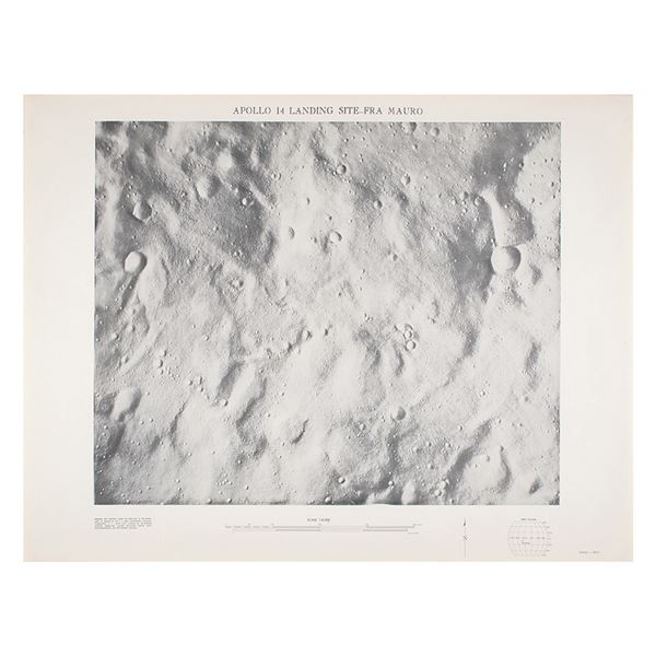 Apollo 14 Landing Site Chart
