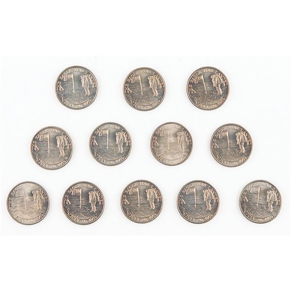 Al Worden's (12) Apollo 11 Manned Flight Awareness Medallions