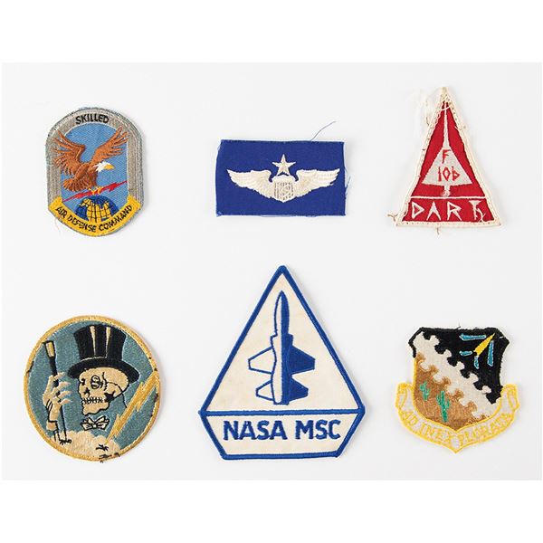 Al Worden's (6) Air Force Patches