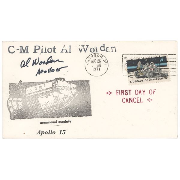 Al Worden's Collection of (7) Apollo 15 Covers