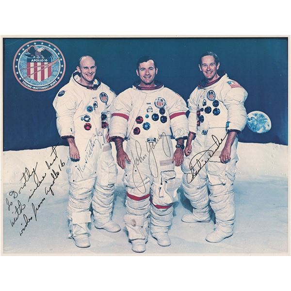 Apollo 16 Signed Photograph