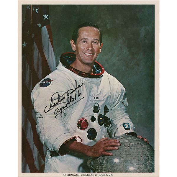 Charlie Duke Signed Photograph