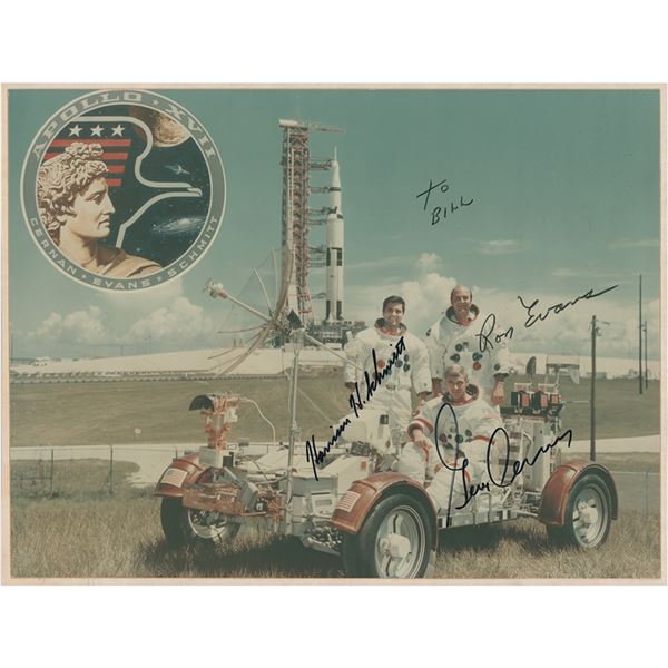 Apollo 17 Signed Photograph