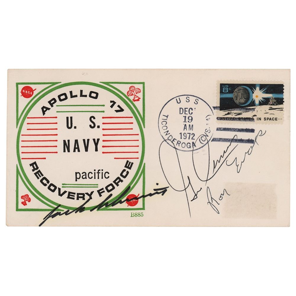 Apollo 17 Signed Recovery Ship Cover