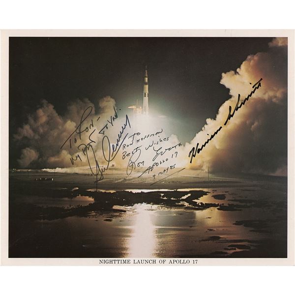 Apollo 17 Signed Photograph