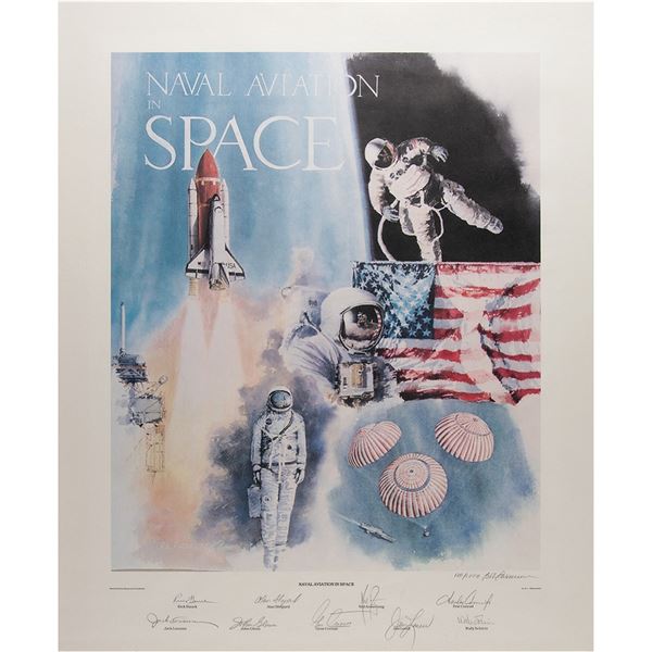 Naval Aviation in Space Signed Print