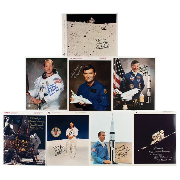 Apollo Astronauts (8) Signed Photographs