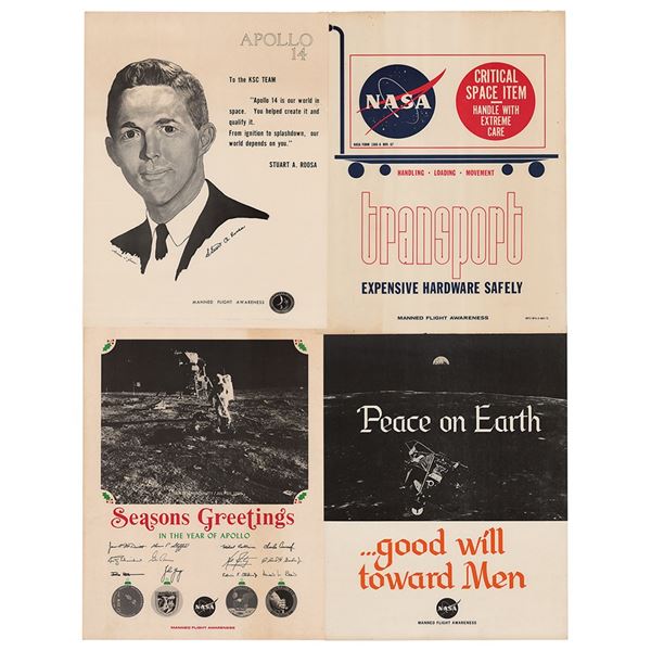 Apollo-era Manned Flight Awareness (4) Posters