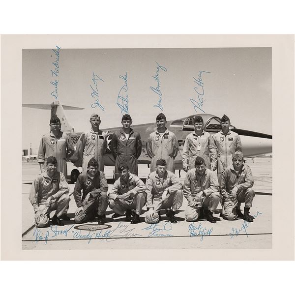 Al Worden's Signed Photo of USAF Aerospace Research Pilot School Class