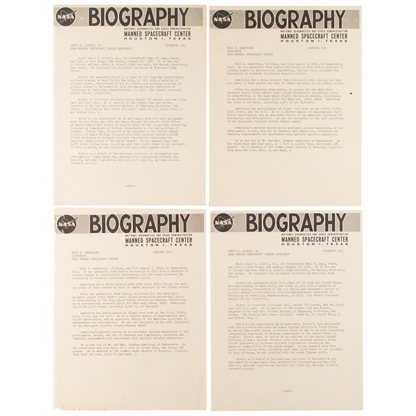 NASA Group of (4) Biography Booklets