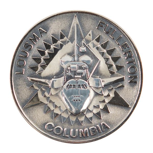 Shannon Lucid's STS-3 Unflown Robbins Medallion