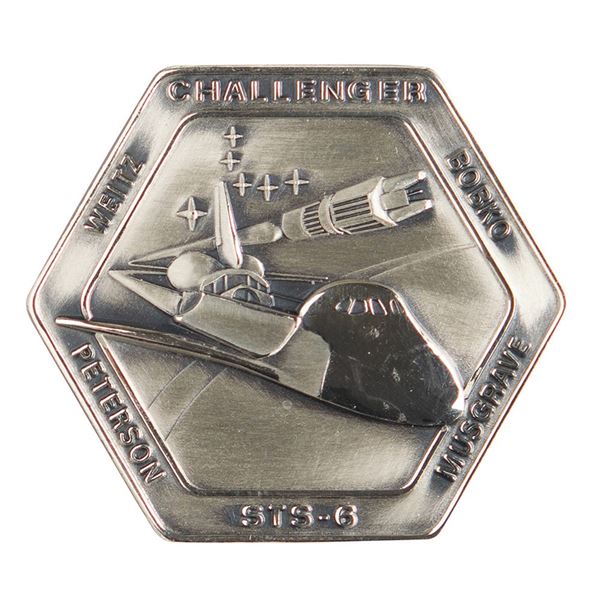 Shannon Lucid's STS-6 Unflown Robbins Medallion