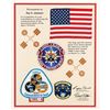 Image 1 : STS-29 Flown American Flag and Crew Patch