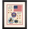 Image 2 : STS-29 Flown American Flag and Crew Patch