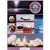 Image 1 : STS-29 Flown Crew Patch and Signed Photograph Display