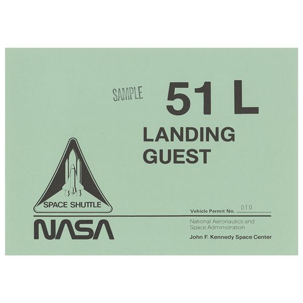 STS-51-L Vehicle Permit