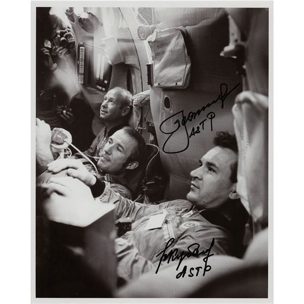 Alexei Leonov and Valeri Kubasov Signed Photograph