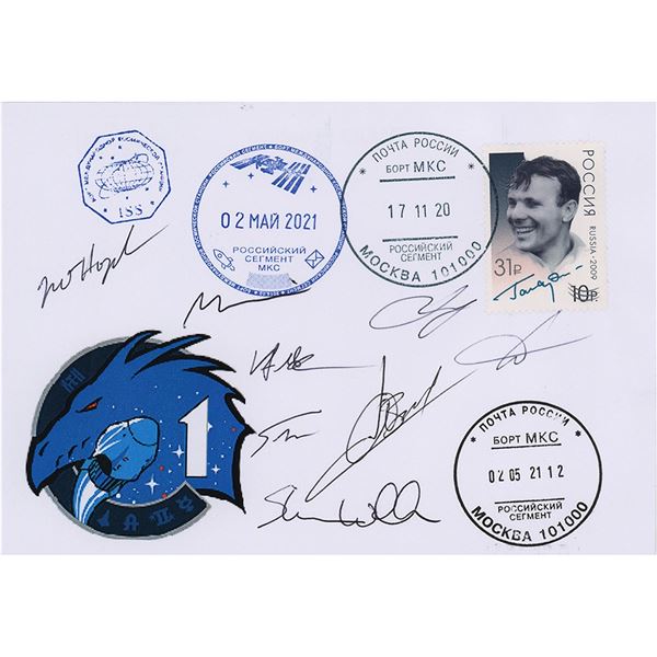 SpaceX Crew-1 Flown Cover Signed by (8)