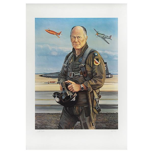 Chuck Yeager Signed Print