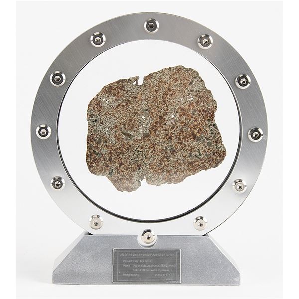 Large Erg Chech 002 Meteorite Slice