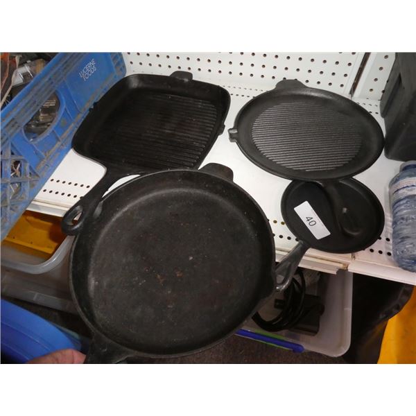cast iron frying pans