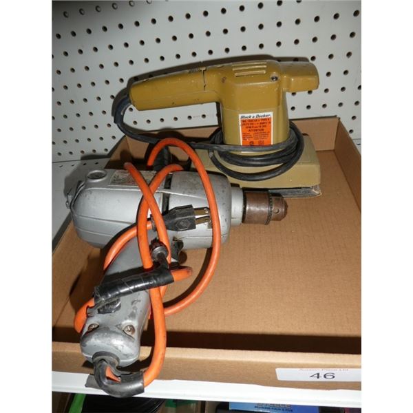 Black & Decker sander & drill