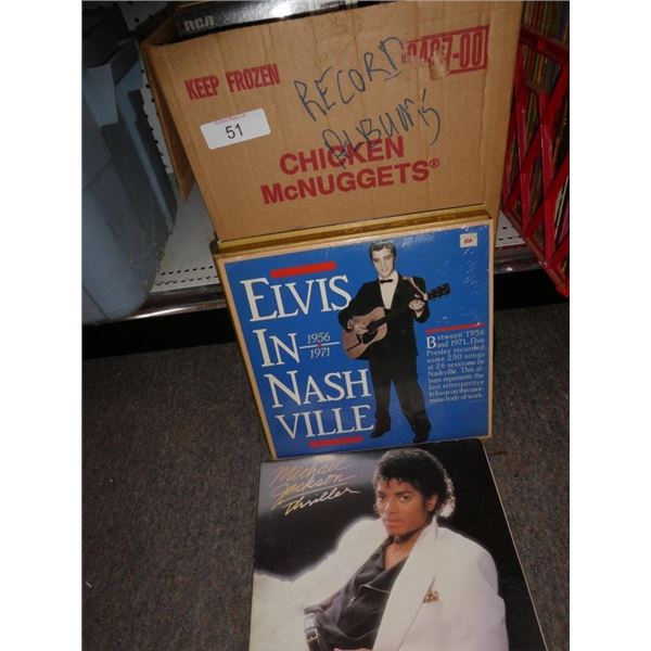 assorted vinyl records Some Elvis & Rock & Roll
