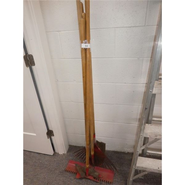 assorted gardening tools