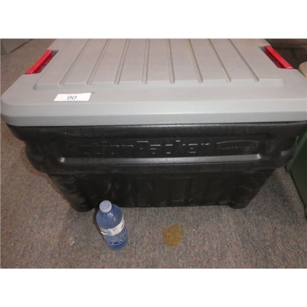 plastic Rubbermaid ActionPacker tote