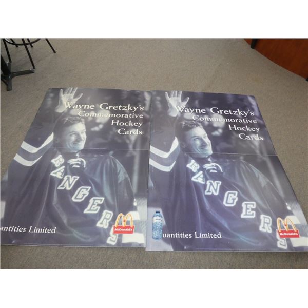 Large Wayne Gretzky commemorative hockey posters