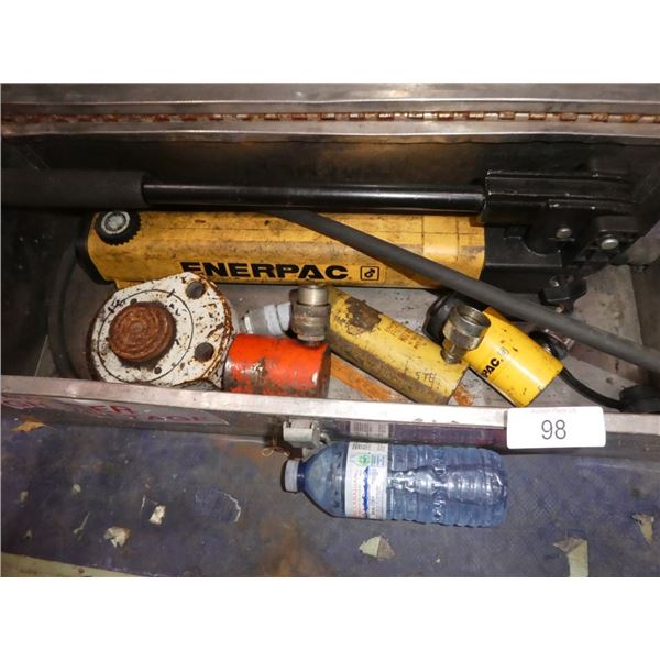 tool box w/ Porta Power tools, 4 RAMs