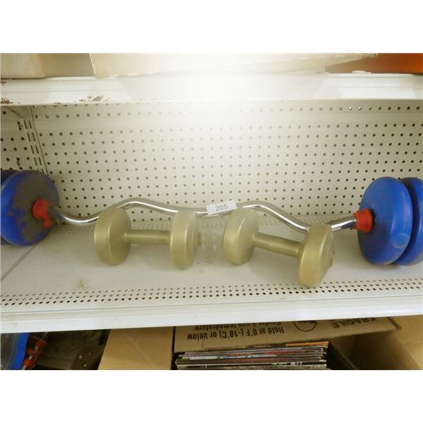 dumbells & barbell