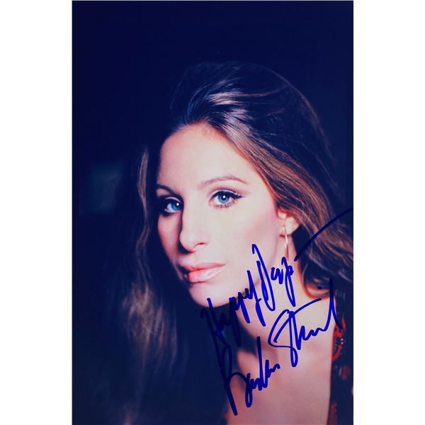 Autograph Signed Barbra Streisand Photo