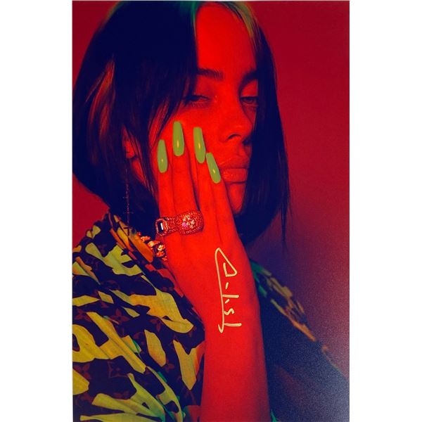 Autograph Signed Billie Eilish Photo
