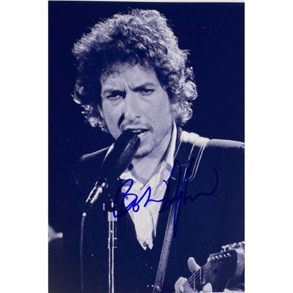 Autograph Signed Bob Dylan Photo