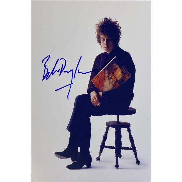 Autograph Signed Bob Dylan Photo