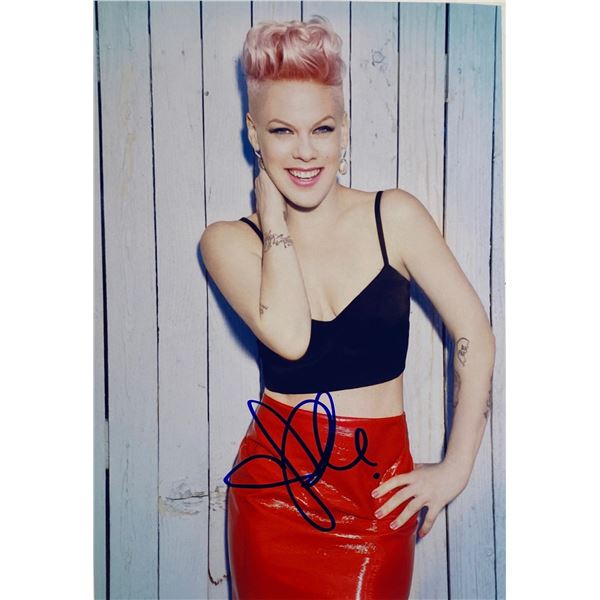 Autograph Signed Pink Photo