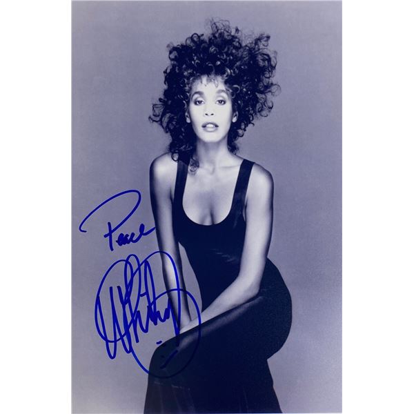 Autograph Signed Whitney Houston Photo