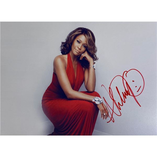 Autograph Signed Whitney Houston Photo